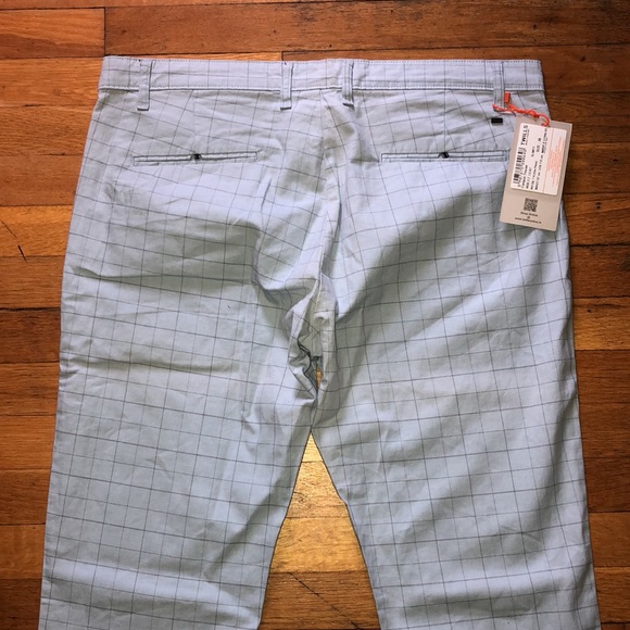 Twills Pure Campus Fit Golf Chinos in Sky Blue Plaid, size 38x32 - Picture 12 of 14